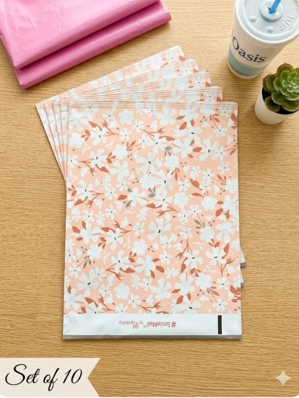 Pack of 10 Spring Floral Poly Mailers 10 By 13 Inches Shipping Bags Office Boho